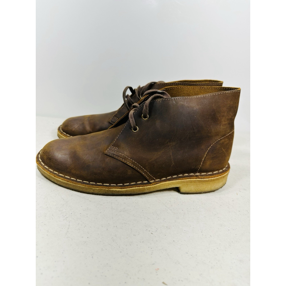 Clarks Women's Desert Boot Chukka in Beeswax Brown Size 8,5M EUC Scuffed - Picture 4 of 8